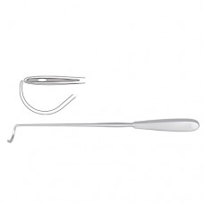 Deschamps Ligature Needle Blunt for Left Hand Stainless Steel, 27 cm - 10 3/4"